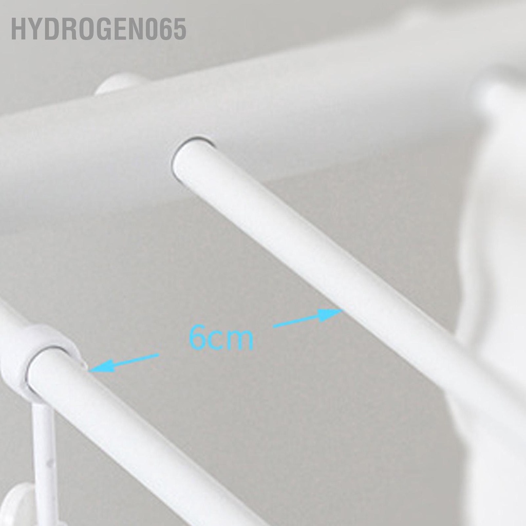Hydrogen065 Giá Phơi Quần Áo Treo Tường Gấp Gọn Kính Thiên Văn Bấm Đồ Giặt Bằng Nhựa Cho Ban Công Trong Nhà