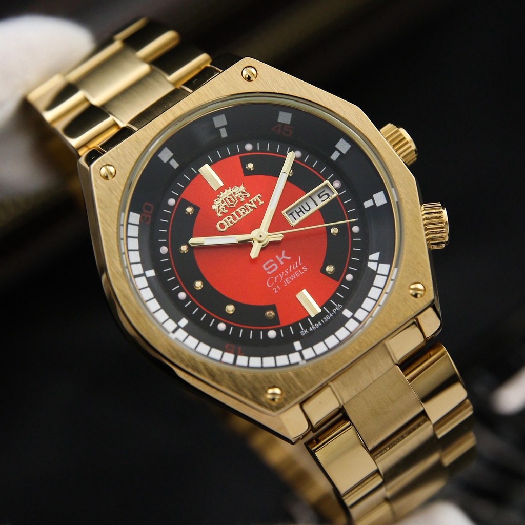 Đồng Hồ Nam Cơ Automatic Orient SK RA-AA0B02R19B Mặt Lửa - Dây Đúc Đặc Chắc Chắn - Bảo Hành 12 Tháng