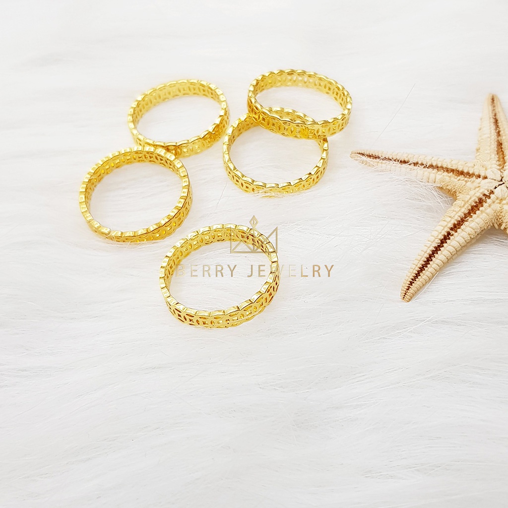 Nhẫn May Mắn Kim Tiên Nam Nữ Xi Mạ Vàng Thiết Kế Cao Cấp