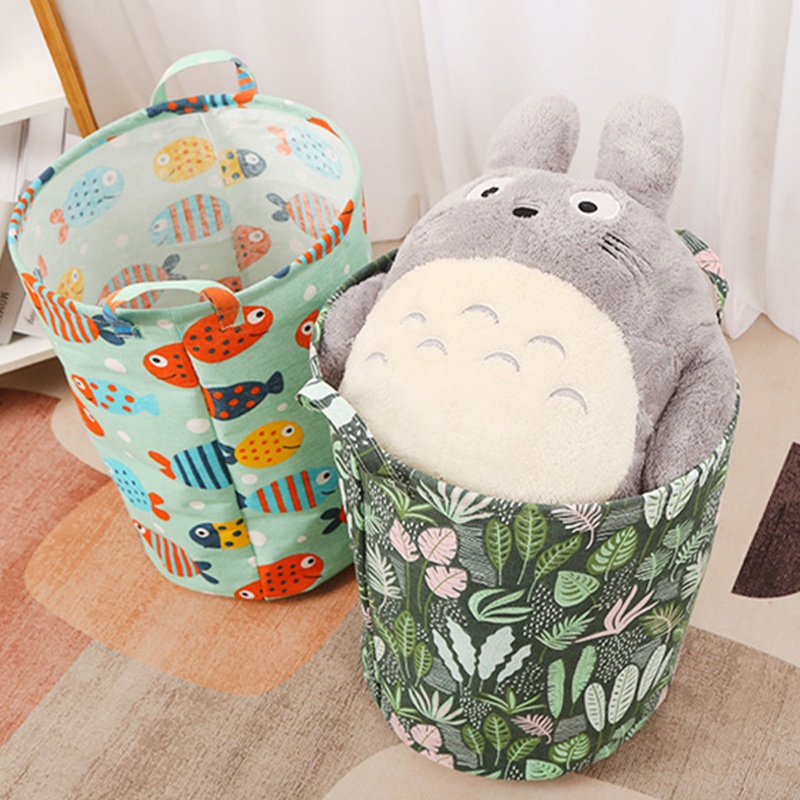 Sọt Đựng Quần Áo, Thùng Vải Đựng Đồ Cỡ Lớn Có Quai Chống Thấm Nước In 3D