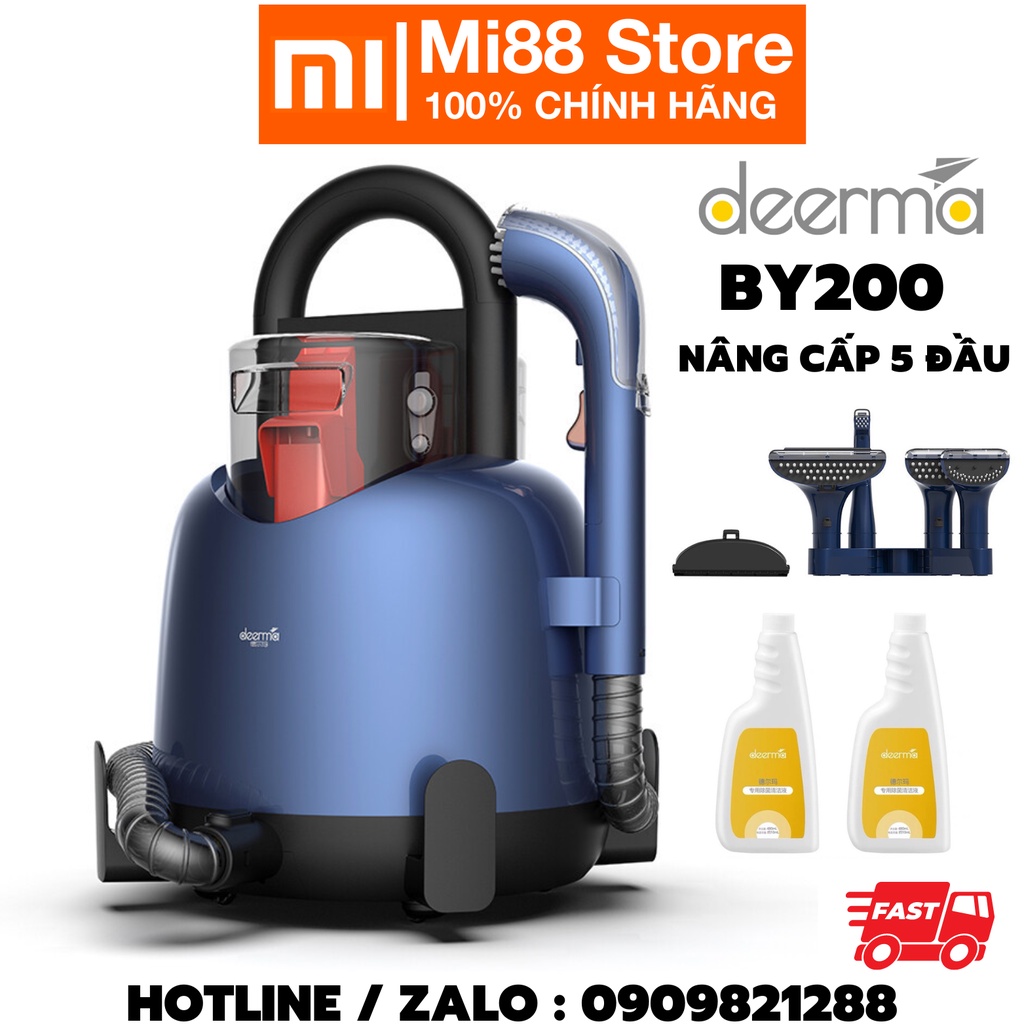 Máy Giặt Cầm Tay Deerma BY200 Bản Nâng Cấp Đa Năng Chính Hãng vệ sinh chăn ga gối nệm, rèm, sofa, thảm, nội thất ô tô.