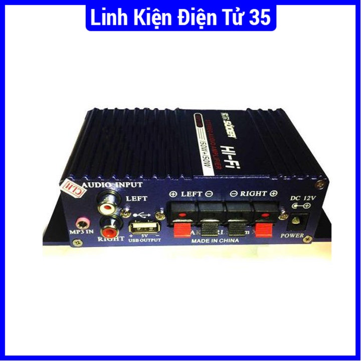 Mạch âm ly SON-8251A 12V - Load 4Ω - 8Ω có cổng USB, cho ra âm thanh trung thực phù hợp trong ô tô hoặc trong nhà