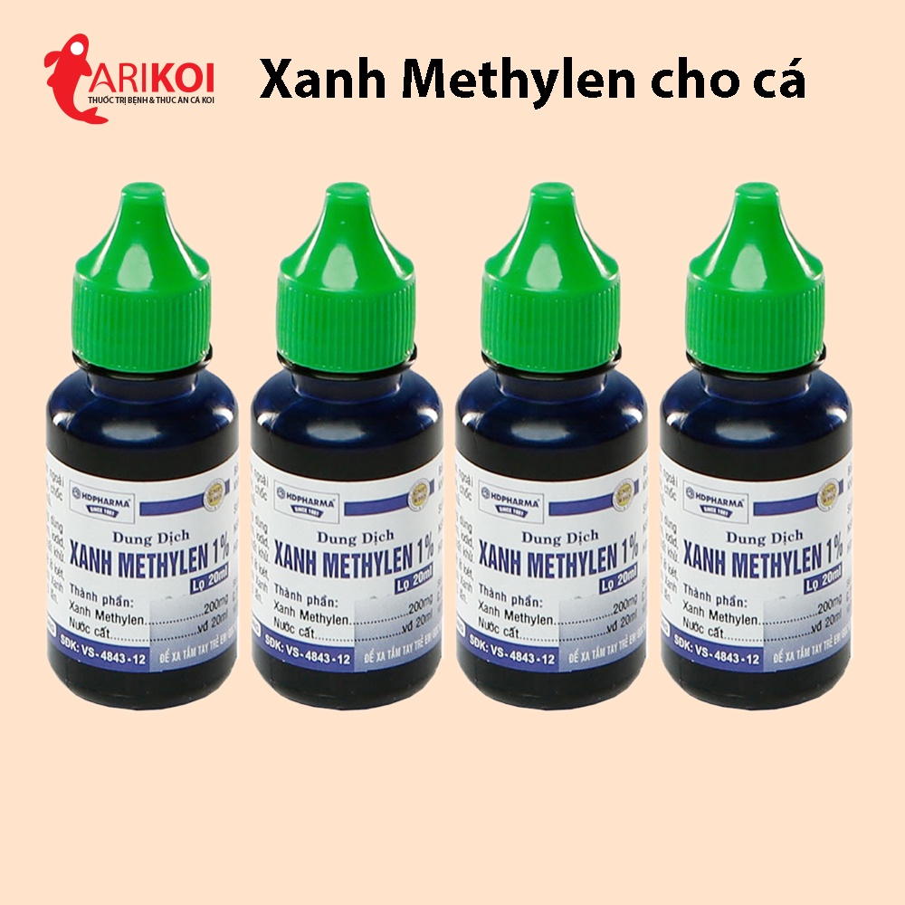 Xanh Methylen cho cá có hướng dẫn cách sử dụng cách phòng trị nấm cá cảnh cũng là xanh methylen bôi thủy đậu
