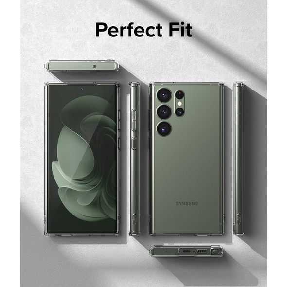 Ốp Lưng Case Dành Cho Samsung Galaxy S23 Ultra Trong Suốt Ringke Fusion  - Hàng Chính Hãng
