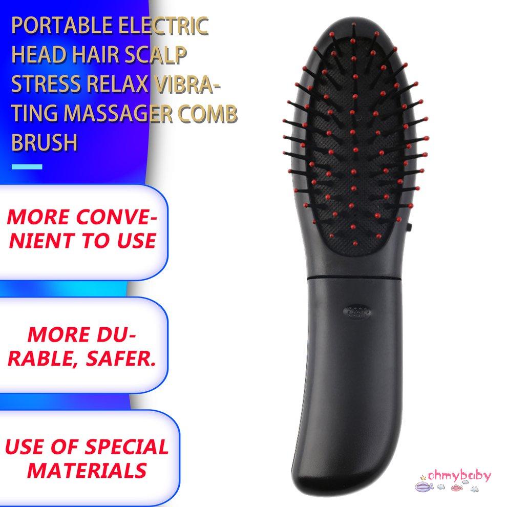 Đầu điện cầm tay Tóc da đầu Căng thẳng Thư giãn Máy mát xa rung Bàn chải [U/25]
