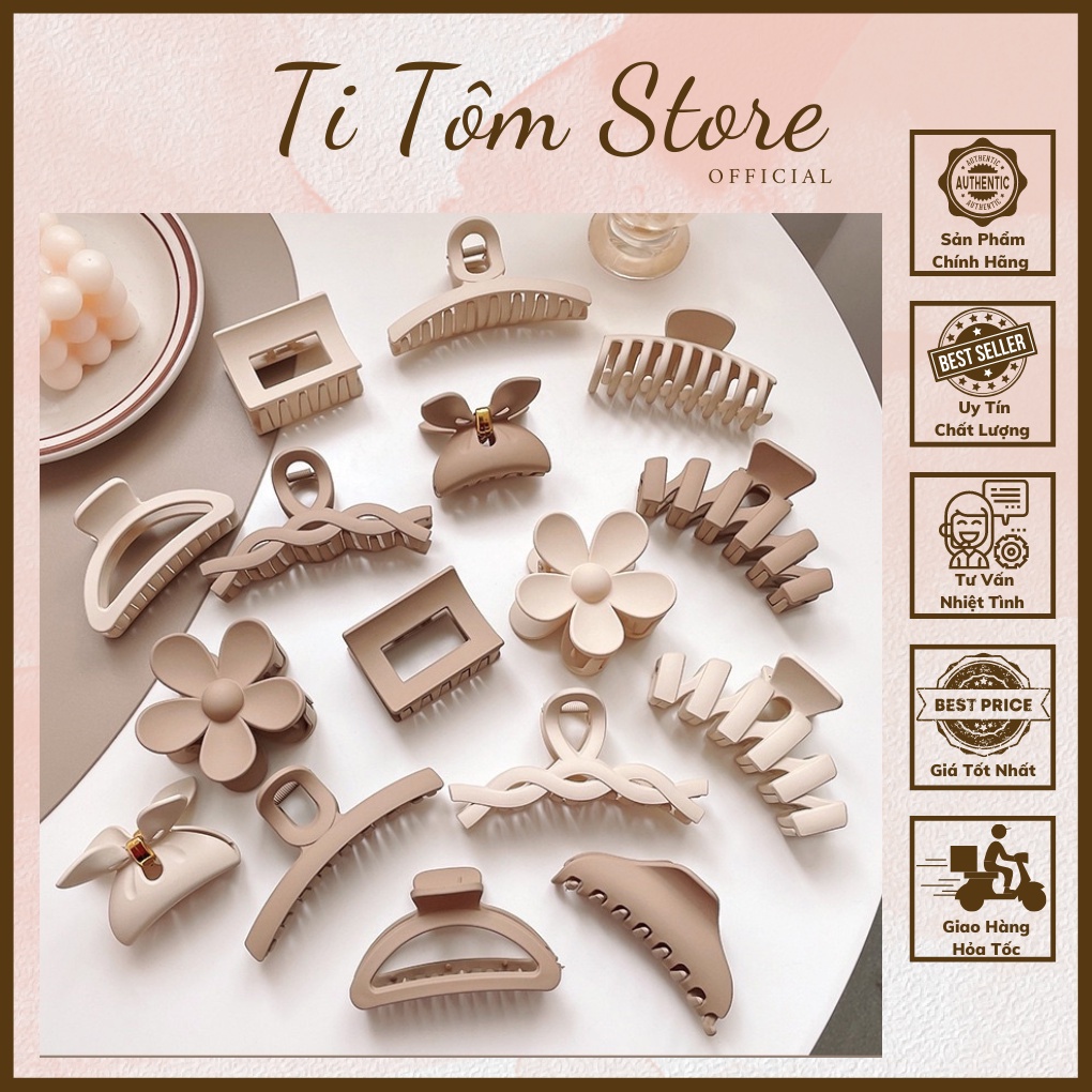 Kẹp tóc càng cua style Korea, Cặp tóc nữ nhiều kiểu dáng thanh lịch, nhẹ nhàng, mới lạ -TiTomStore