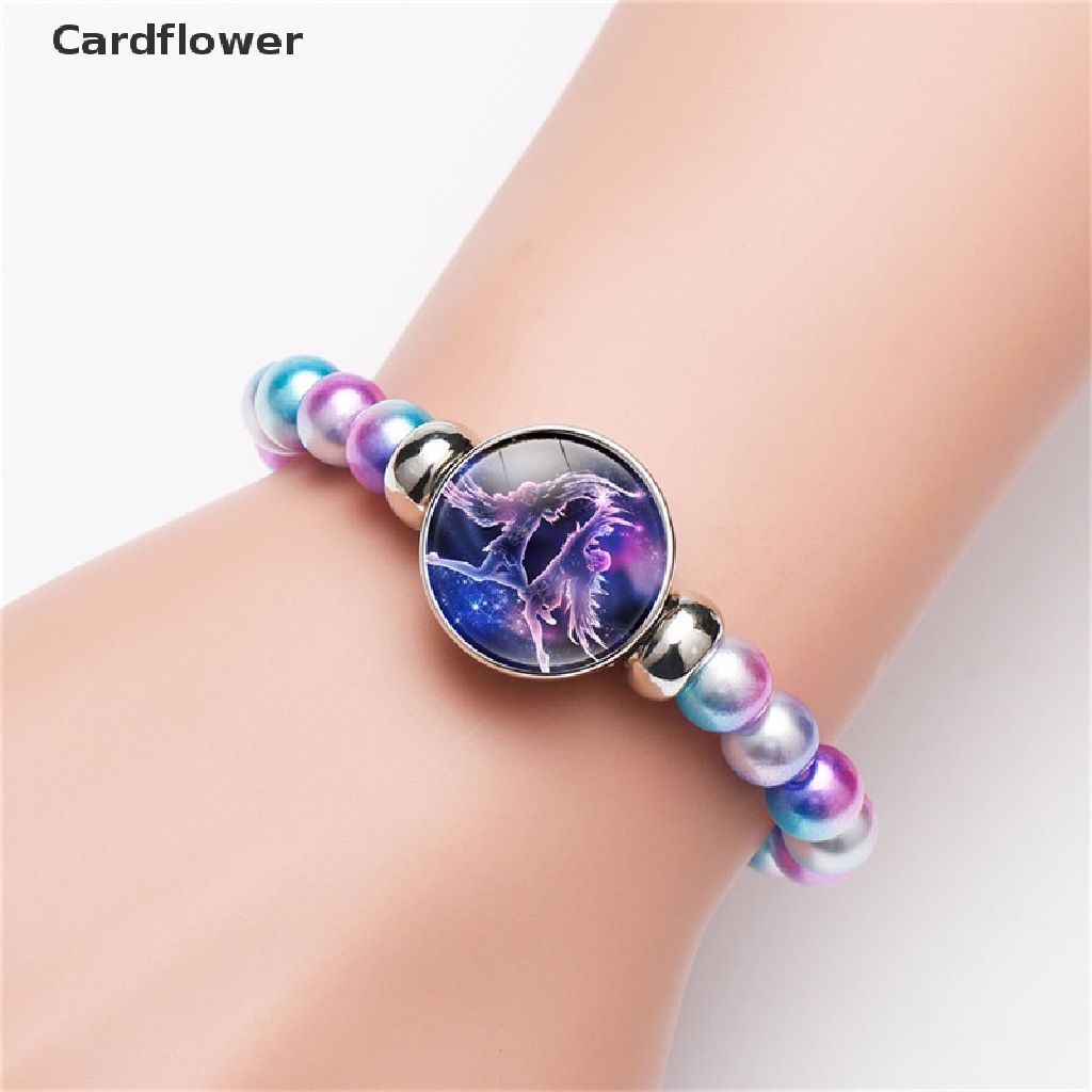 < Cardflower > Vòng Tay Chuỗi Hạt 12 Cung Hoàng Đạo Dành Cho Nam Và Nữ Làm Quà Sinh Nhật