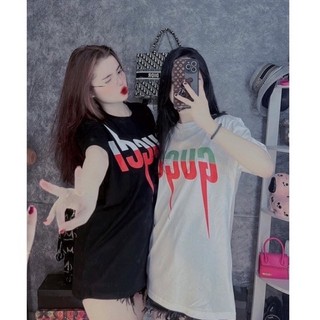 Áo phông GG, áo thun nam nữ in chữ cực hot