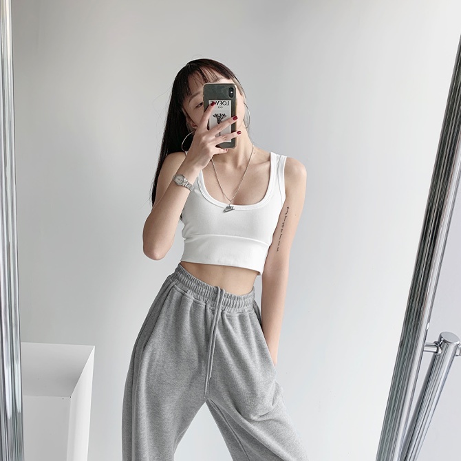 Áo COZOK Ba Lỗ Thể Thao Màu Trơn Dáng Ôm Gợi Cảm Thời Trang