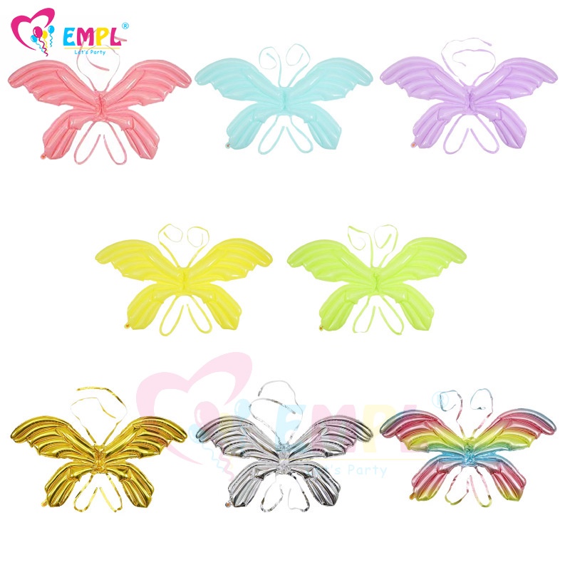 Bong Bóng Hình Cánh Bướm Bằng Màng Nhôm Trang Trí Tiệc Sinh Nhật Cho Bé