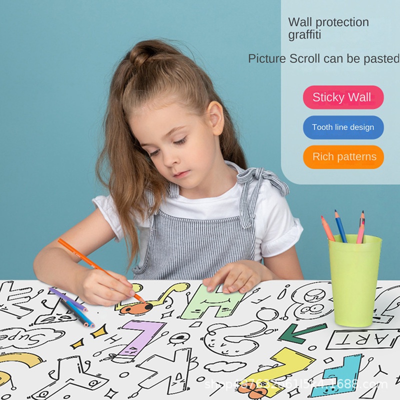 Bộ 3 Cuộn Giấy Tô Màu Sắc Cho Bé