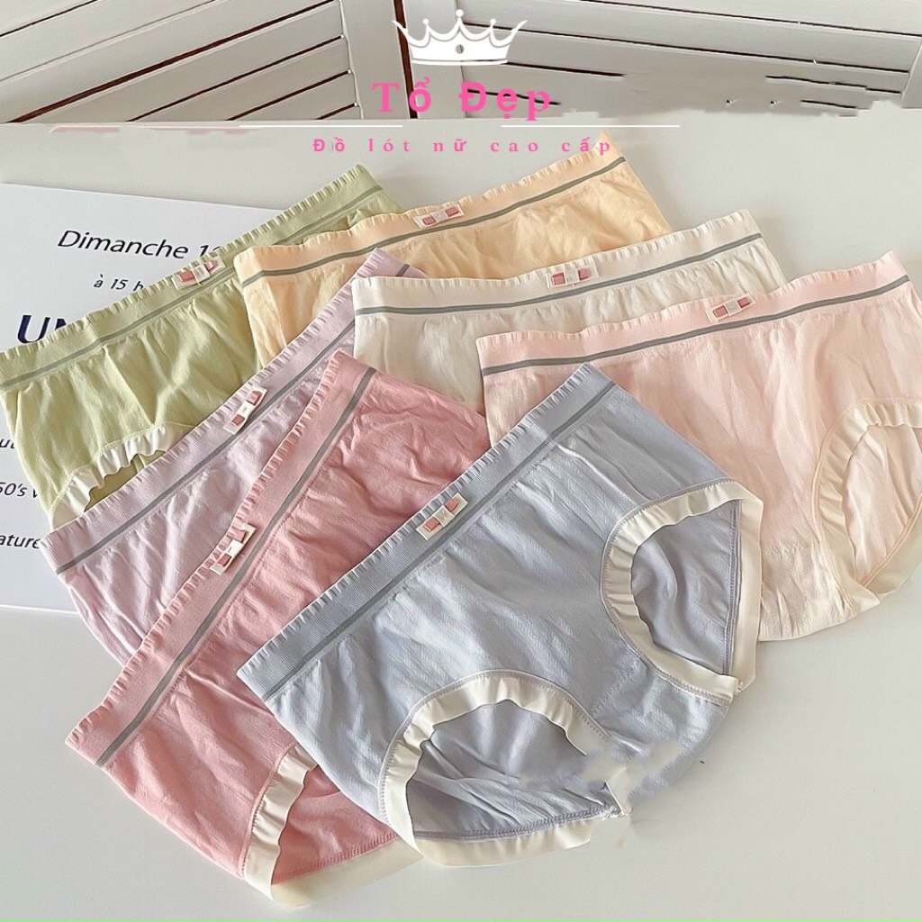 Combo hộp 5 quần lót nữ kháng khuẩn xuất Nhật co giãn mềm mịn cho nữ