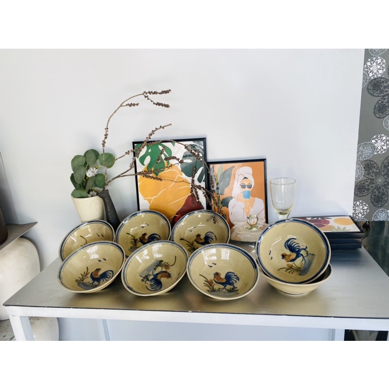 Tô Gà Nhỏ Hàng Thường C7*17.5cm  Có Chân Đinh