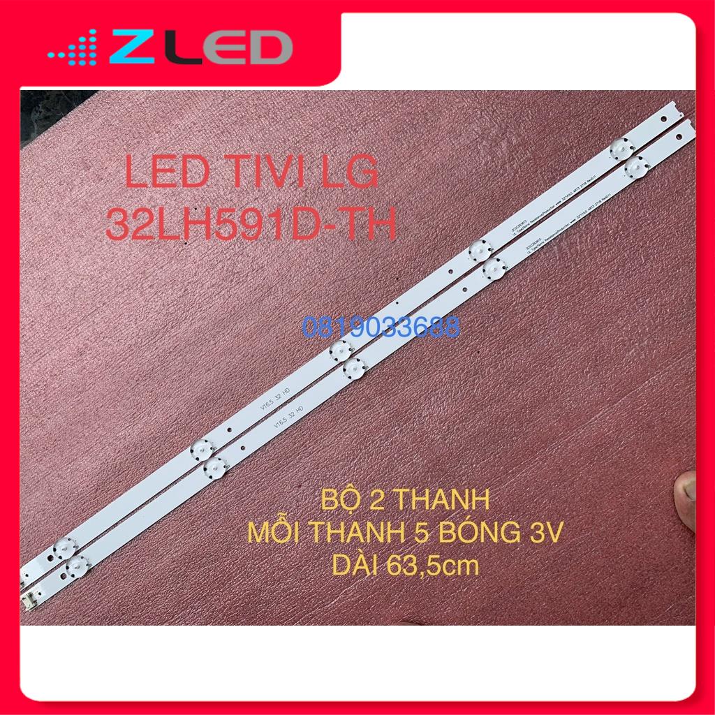 THANH LED TIVI LG 32LH591D 32LJ571D 32''V16.5 ART3 2718 REV0.11 V16.5 32 DH MỚI 100%, BỘ 2 THANH, MỖI THANH 5 BÓNG 3V