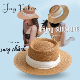 Mũ Cói Gaucho Quảng Châu Mc Assecories Nón Cói Rộng Vành Đi Biển Chất Cói Rơm Form Đẹp [ĐÓNG HỘP TO GIỮ FORM NÓN]