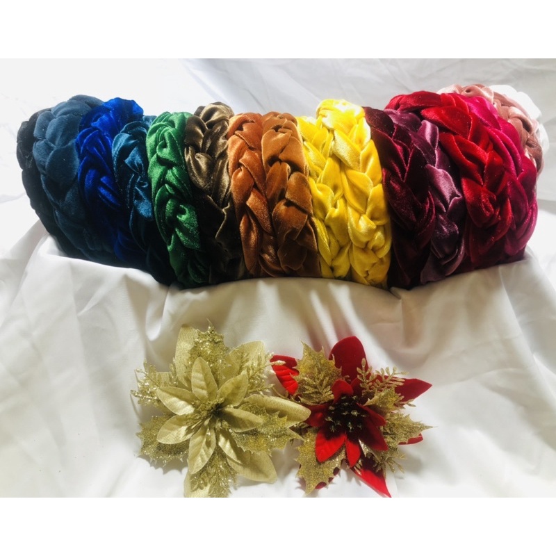 Bờm nhung tết bản to cho mẹ và bé có sỉ