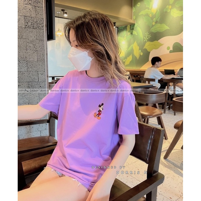 Áo Thun Nữ in Hình Micky Chất Vải Cotton Mềm Mịn Thoáng Mát From Rộng Trẻ Trung Năng Động Thấm Hút Mồ Hôi