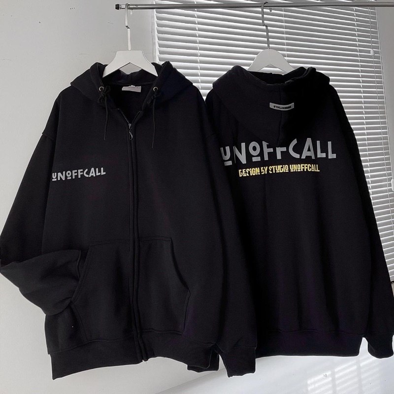 Áo khoác nỉ uno đen Unisex