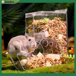 Hộp đựng thức ăn tự động trong suốt cho chuột hamster / thỏ / hamster