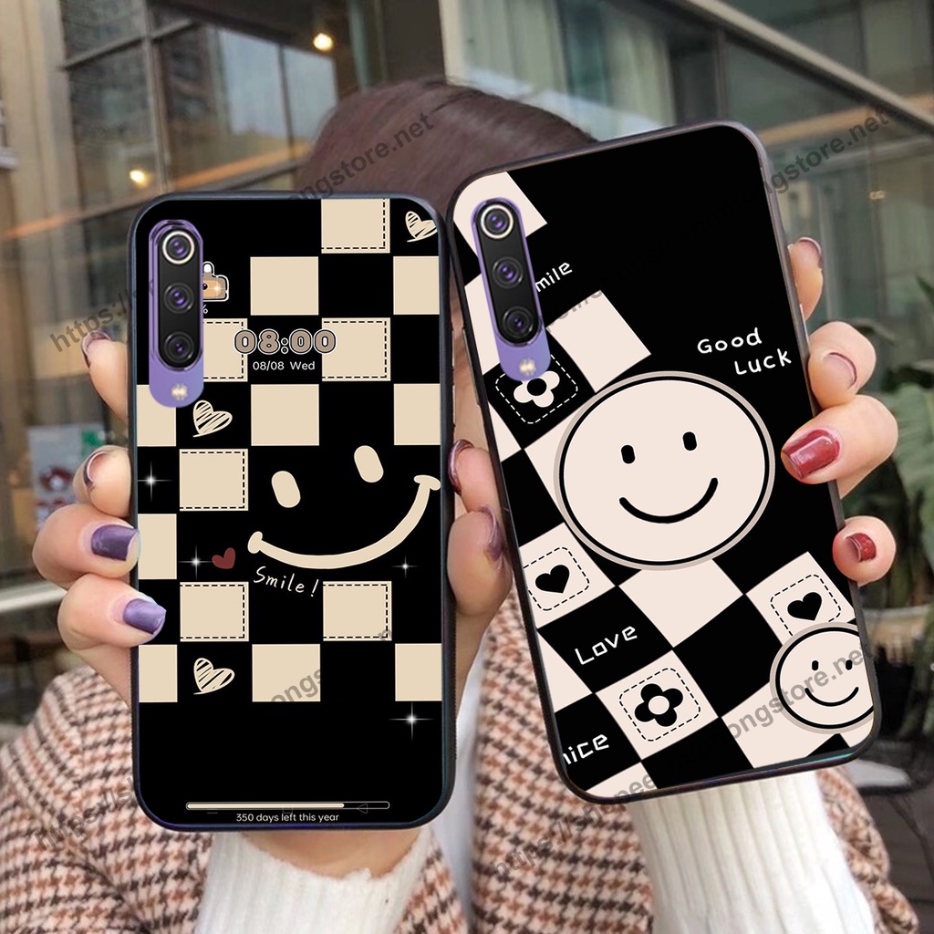Ốp lưng Xiaomi Mi 9 / MI 9 SE caro mặt cười cute, giá rẻ cực đẹp nhiều mẫu ốp gấu