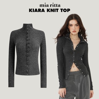 Áo len tay dài nữ MIA RITTA áo len cổ lọ khuy bấm form ôm tôn dáng KIARA TOP A2141