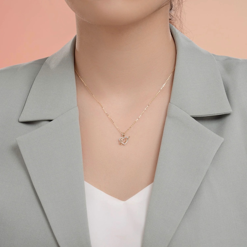 Mặt Dây Chuyền Vàng 14k Love To The Moon MDMAMD660 Huy Thanh Jewelry