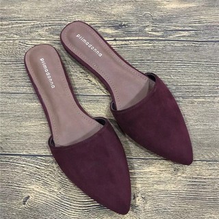 [ ORDER ] Dép sục mũi nhọn da lộn
