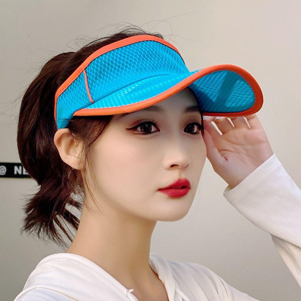 Mũ Lưỡi Trai Hở Chóp Phối Lưới Thoáng Khí Chống Tia Uv