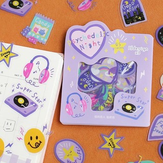 Túi 25 stickers hình dán trang trí Cardlover PVC chống thấm nước