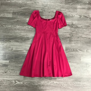 Đầm @ASIS cổ vuông rã rập