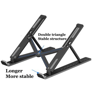 Laptop Stand For Under 14'' Notebook 7 Holes Adjustable Foldable Stand Bracket