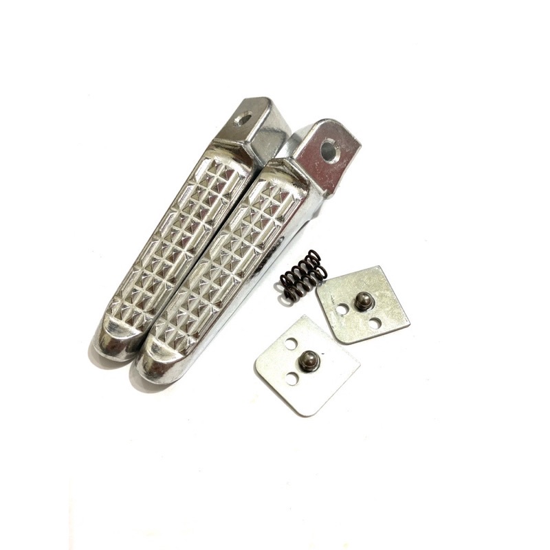 Gác Chân Nhôm Trắng Cnc Cao Cấp Gắn Các Dòng Xe Honda