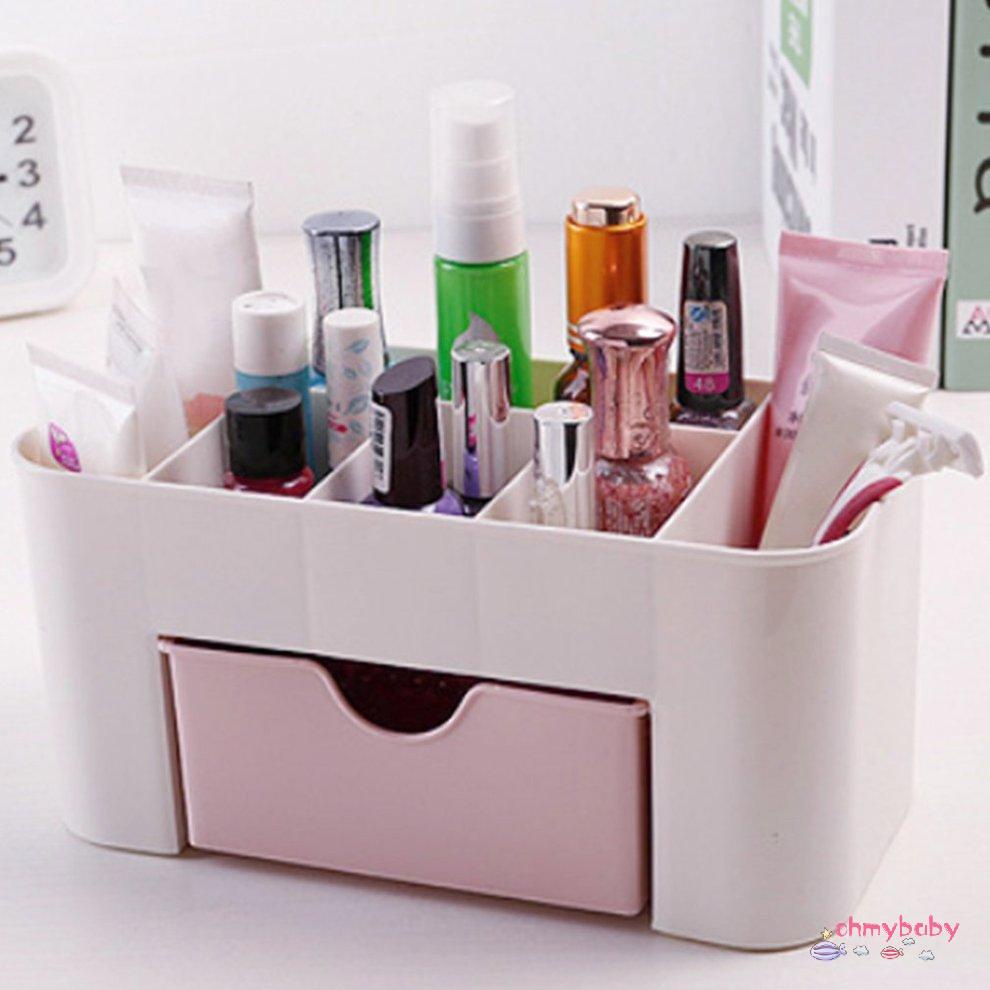 Hộp đựng đồ trang điểm trên máy tính để bàn lưu trữ bằng nhựa mỹ phẩm [U/14]