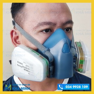 Mặt nạ chống độc, chống bụi mịn, bụi sơn, hơi hóa chất độc hại, khí gas