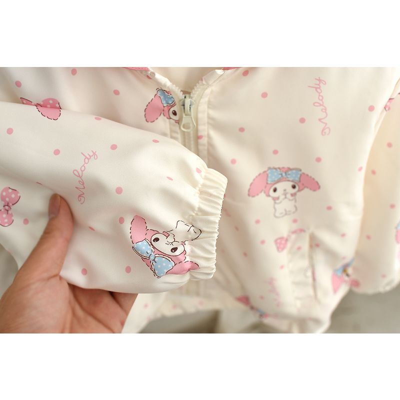 Áo Khoác Có Mũ Trùm Thời Trang Xuân Thu Dễ Thương Cho Bé Gái