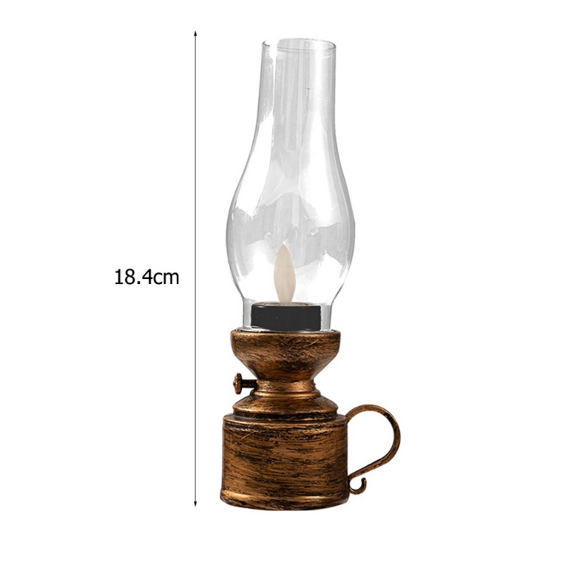 Đèn Ngủ Hình Nến Paraffin Phong Cách Vintage Lãng Mạn Sáng Tạo