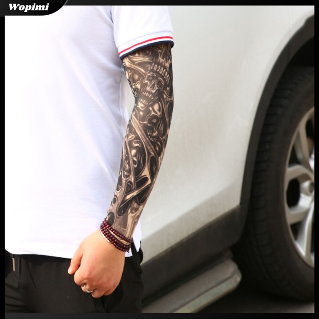 Mf Găng Cánh Tay Chống Nắng Tia Uv Thoáng Khí Hình Xăm Dành Cho Chạy Bộ Câu Cá /