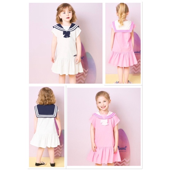 Đầm thuỷ thủ Jelispoon xuất Hàn bé gái