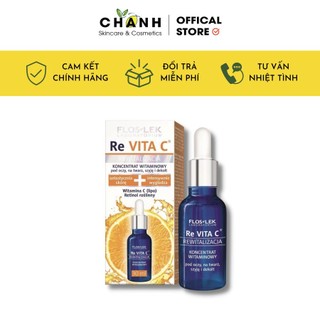 Serum vitamin C kem dưỡng ngày đêm Floslek Re Vita C, tinh chất trẻ hóa da mờ thâm làm sáng chống lão hoá