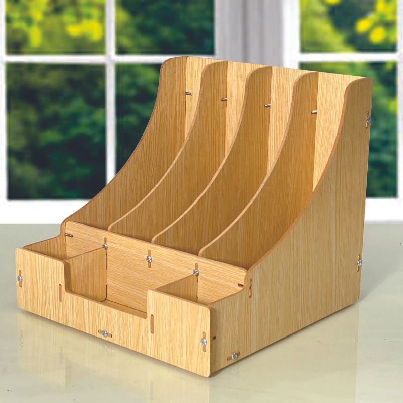 Kệ Hồ Sơ Tài Liệu Đa Năng Bằng Gỗ KS06