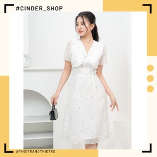 Váy Hoa Nhí V30265, Thiết Kế Lớp Cánh Tiên Trước Ngực Xinh Xắn Nữ Tính