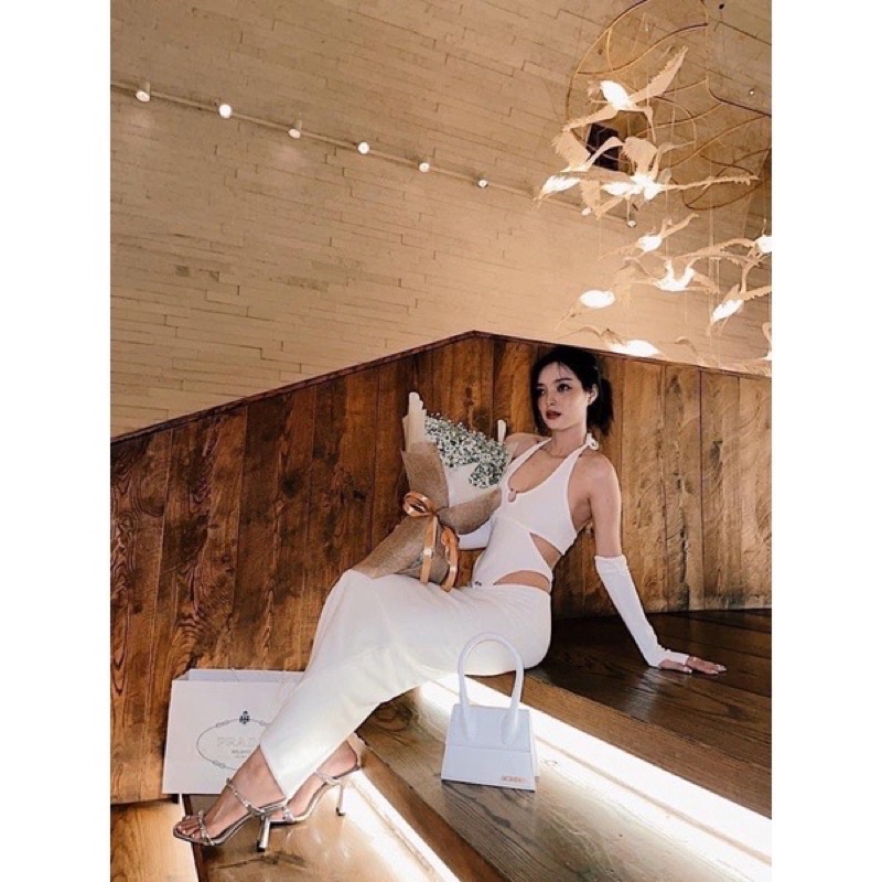 Giày Cao Gót CNK Cao 9cm Quai Đính Đá FullBox Chuẩn Hãng