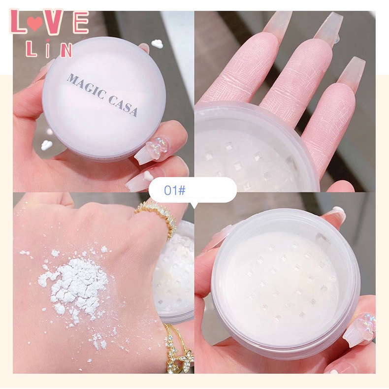 Phấn CASA Trang Điểm Màu Khói Mịn Màng Thoáng Khí Dưỡng Ẩm Chống Nước Chống Mồ Hôi Làm Sáng Da