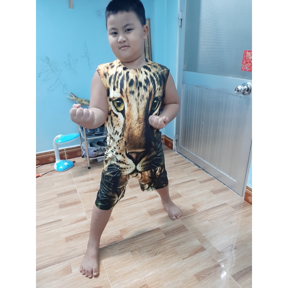 Đồ bộ bé trai, bộ thun lạnh in hình đại bàng và cọp 3D siêu ngầu, nhiều mẫu chất đẹp, thấm hút mồ hôi từ 10kg đến 60kg