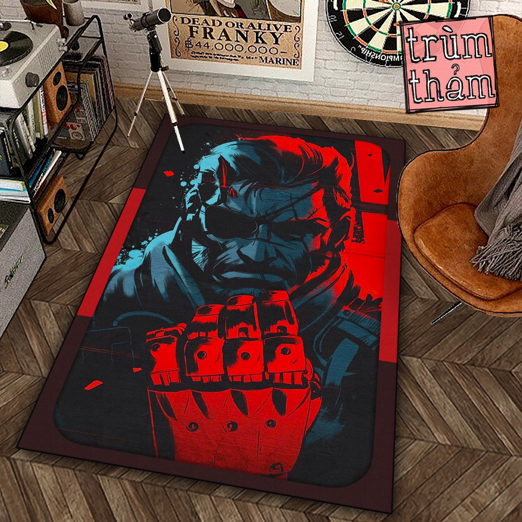 Thảm Trang Trí Jmcase Metal Gear Solid V Game Hành Động X Decor Phòng Ngủ Phòng Khách Văn Phòng