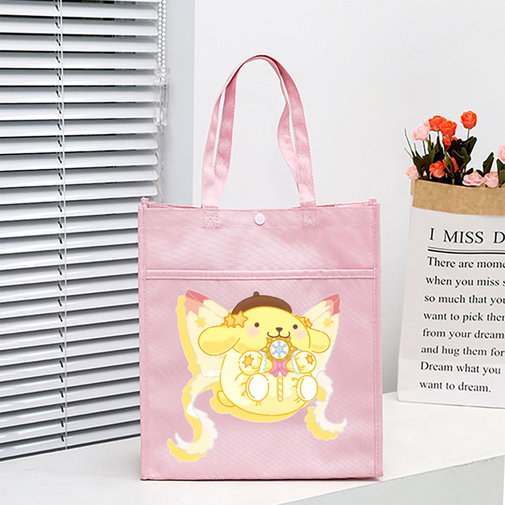 Cinnamoroll Túi Vải oxford Chống Thấm Nước Sức Chứa Lớn Họa Tiết Hoạt Hình melody kitty Dễ Thương Cho Học Sinh