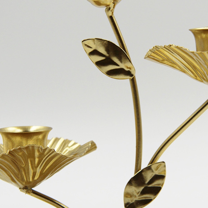 Giá Đỡ Nến Bằng Sắt Hình Tổ Chim Và Hoa Sen Độc Đáo Trang Trí Nhà Cửa / Tiệc Cưới