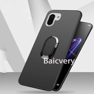 Ốp Điện Thoại TPU Mềm Có Vòng Nhẫn Và Mặt Hít Từ Tính Cho Sharp Aquos R R2 Compact R3 SHV40 SHV43 ZERO 2 S2 V