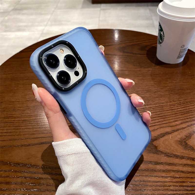 Ốp Điện Thoại Cứng Màu Nhám Chống Sốc / Vân Tay Cho iPhone 12 13 14 Pro Max 14 Plus