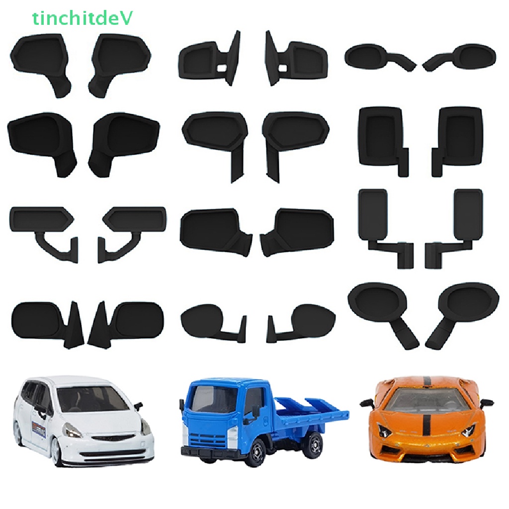 1 Cặp Gương Chiếu Hậu 1: 64 Phản Quang Cho Mô Hình Xe Hơi Đua DIY